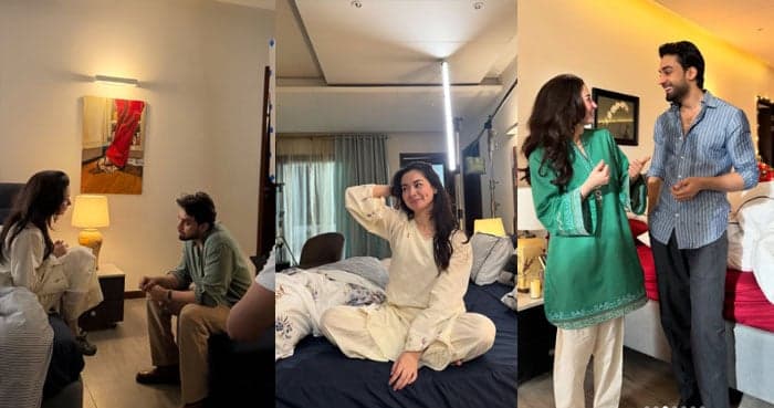 Hania Aamir drops peeks into her ‘married life’ with Bilal Abbas Khan from ‘MZHT’ Set