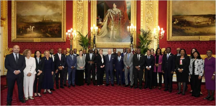 King Charles's photo with Caribbean officials draws criticism