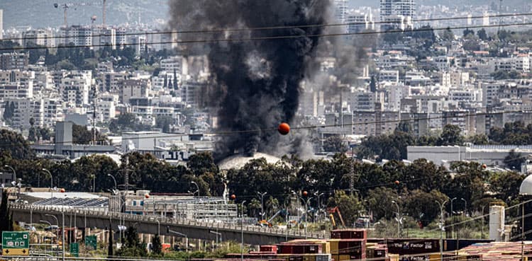 Missile hits fuel tanker at Israel's Oil Refineries