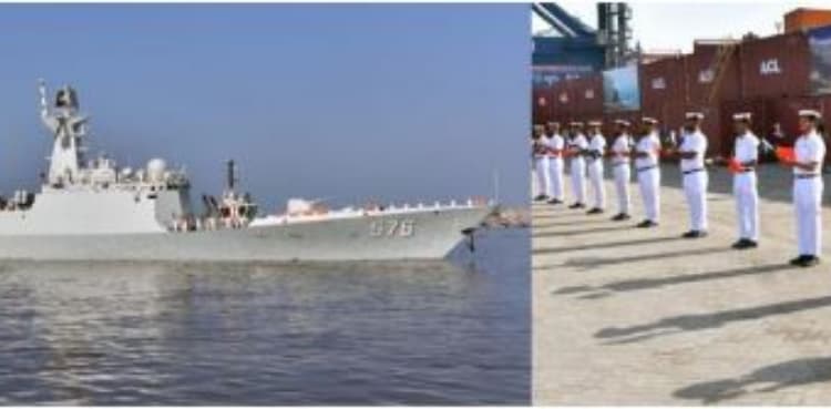 People’s Liberation Army Navy Ship DAQING arrives in Pakistan