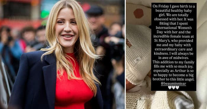 It’s a Girl! Ellie Goulding announces birth of second child with boyfriend