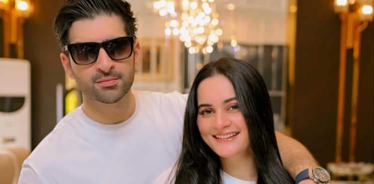 Aiman Khan, Muneeb butt twin in white for a birthday photoshoot