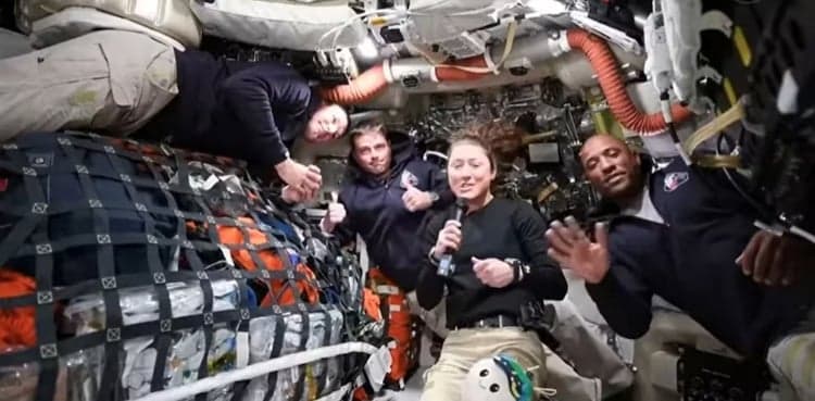 Artemis crew reaches the moon, approaches record-breaking distance from Earth