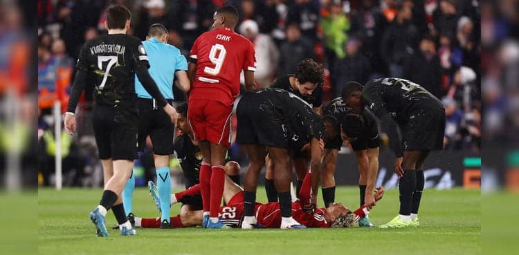 Liverpool confirm forward Ekitike ruptured Achilles tendon against PSG