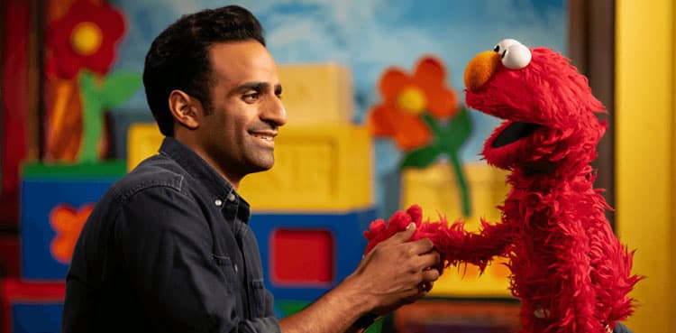 Ramy Youssef Teaches Elmo Arabic Words on Sesame Street