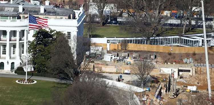 Trump administration files emergency motion to resume ballroom work, citing security issues