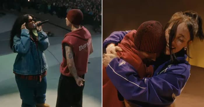 Justin Bieber brings out Billie Eilish and SZA during Coachella weekend 2 set