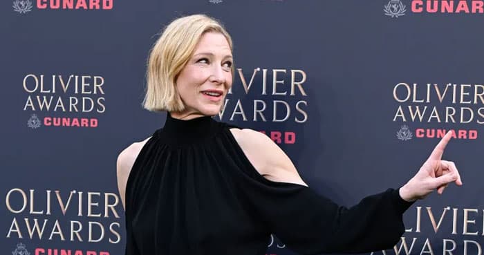 Cate Blanchett makes bold gesture on Olivier Awards Red Carpet