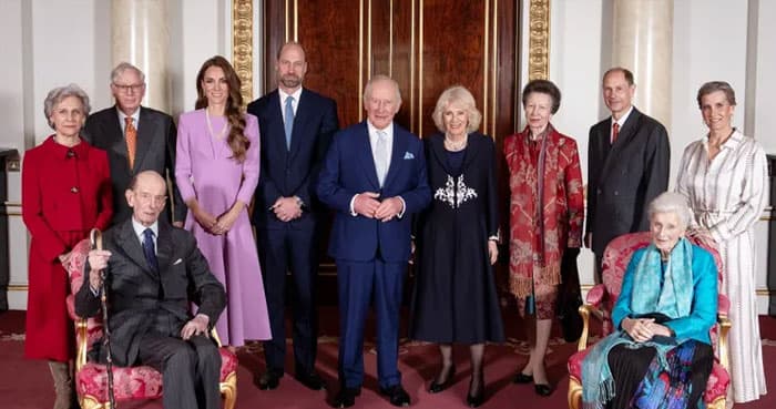 Royal family photo: King Charles, Prince William and Kate pose with key family members
