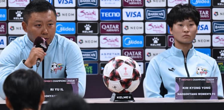 'We're here solely to play football,' insists North Korean coach