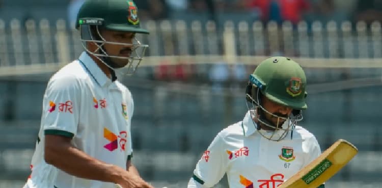 Shanto stands tall as Bangladesh dominate rain-hit Day 4