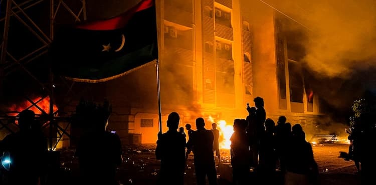 Several injured in Libya football clashes, govt building set ablaze
