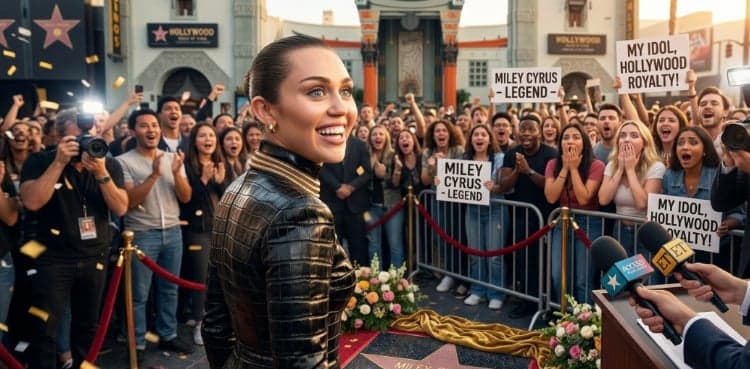 Miley Cyrus leaves fans speechless with Walk of Fame reveal