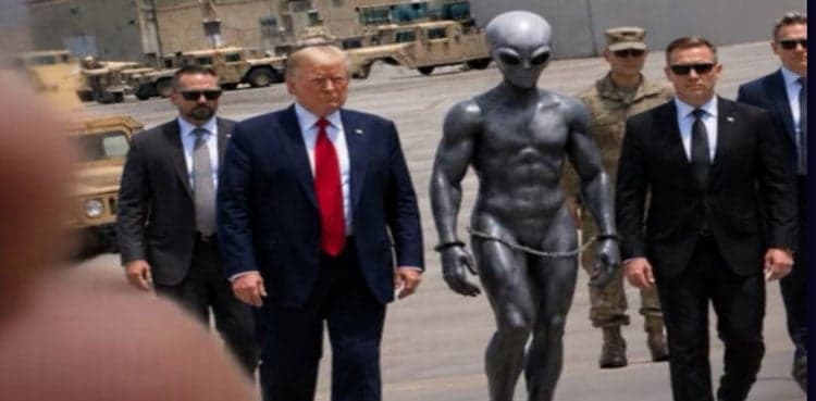 'Target destroyed' Trump shares set of AI-generated alien posts