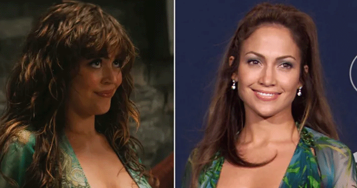 Jennifer Lopez reacts to ‘Off Campus’ viral jungle dress tribute