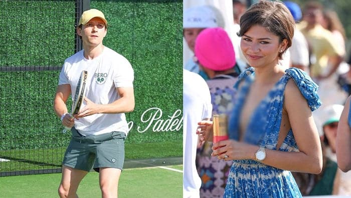 Zendaya cheers on Tom Holland at padel match amid wedding buzz
