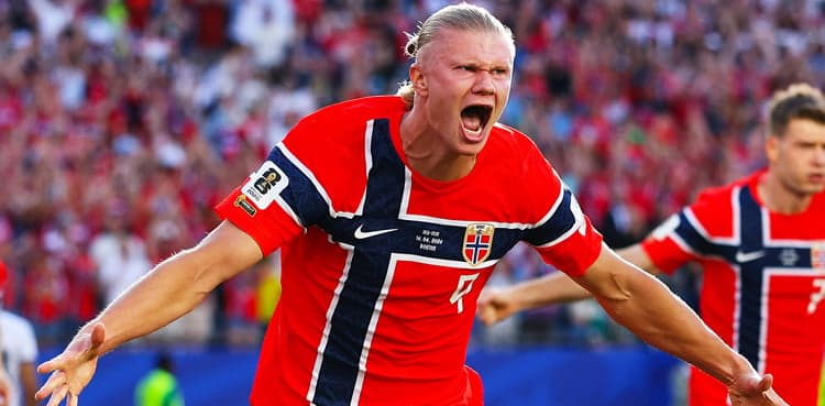 Haaland stars as Norway humble Iraq
