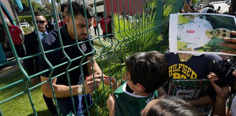 Iran's World Cup team finds supporters in Mexico