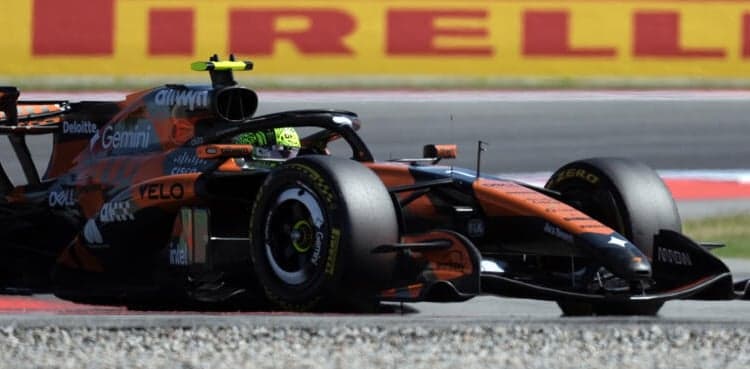 McLaren's Norris pips Russell in second Barcelona F1 practice