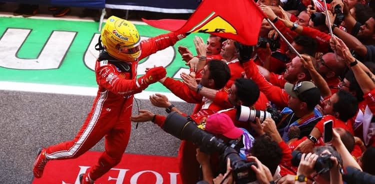Hamilton claims his first Ferrari win at Barcelona Grand Prix