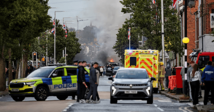 Homes set alight in Belfast anti-immigrant protests after 'brutal' knife attack