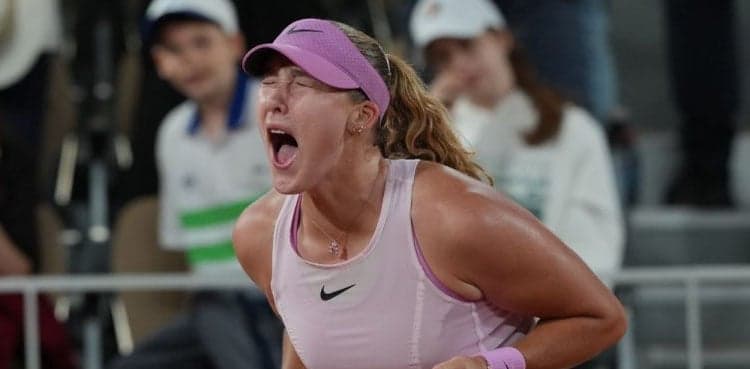 Mirra Andreeva ends Kostyuk’s dream run in no-handshake French Open semi