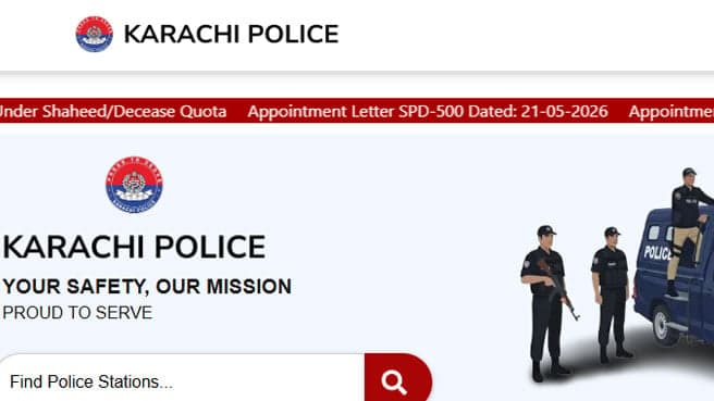 Karachi Police Website Offline for Maintenance; Citizens Face Difficulties