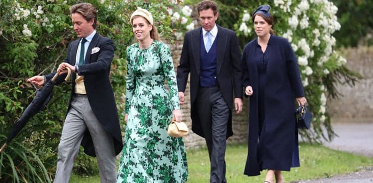 Beatrice & Eugenie reunite with Royals as Harry misses cousin’s wedding