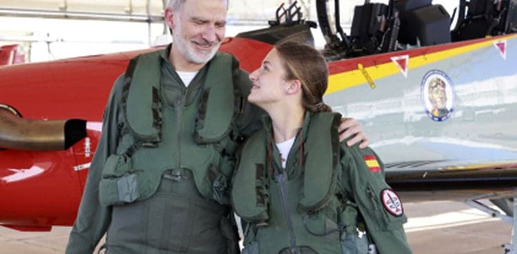 Princess Leonor shares sky-high moment with King Felipe