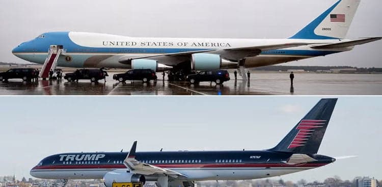 Trump new Air Force One vs his luxury 757: Design showdown