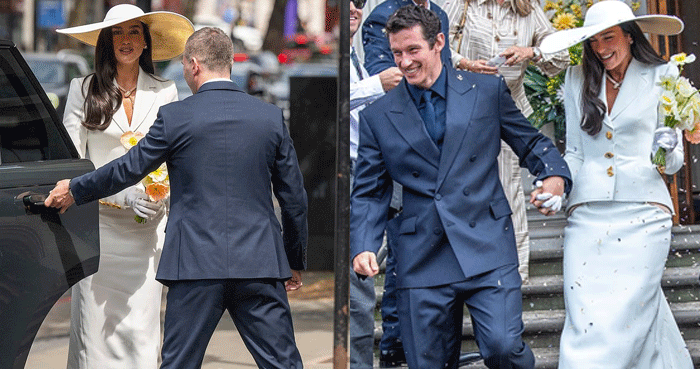 Callum Turner tears up after watching Dua Lipa walk down the aisle