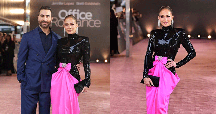 Jennifer Lopez, Brett Goldstein shine at ‘Office Romance’ premiere