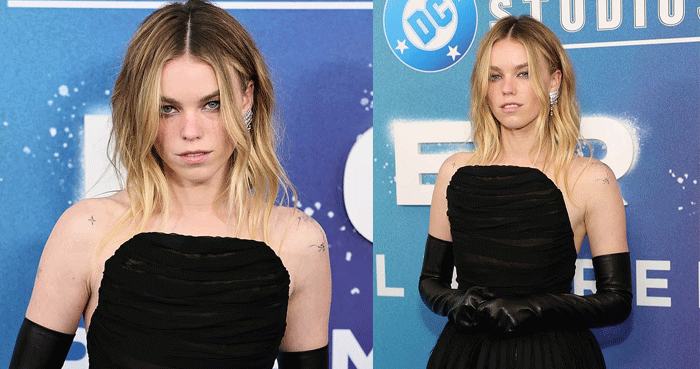 Milly Alcock looks gothic in all-black at ‘Supergirl’ New York premiere