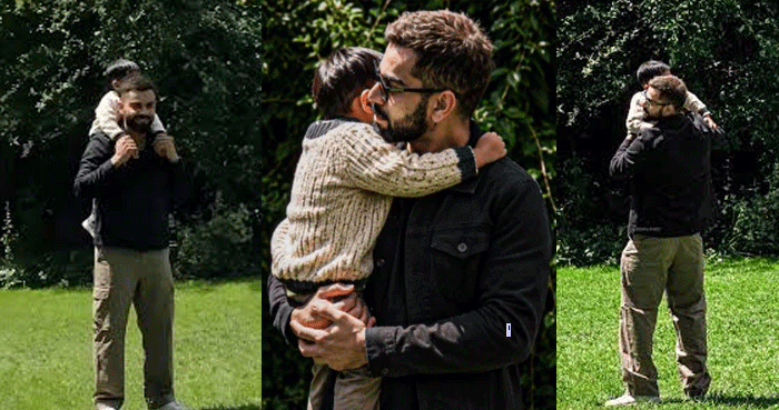 Virat Kohli melts hearts with piggyback ride for son during park picnic