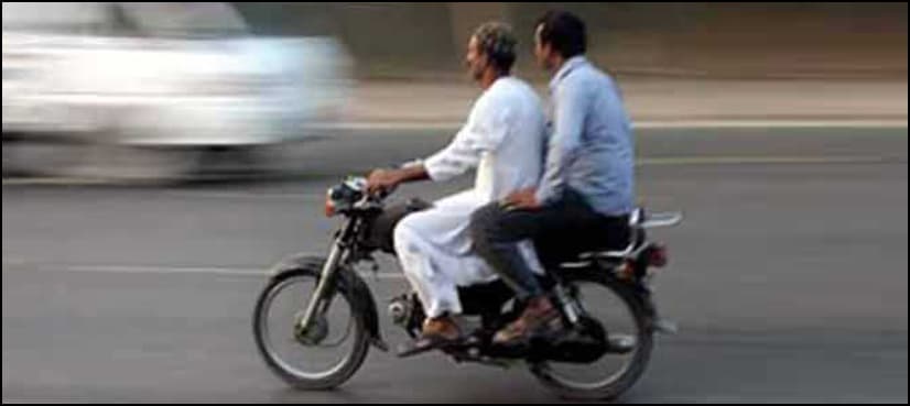 Chehlum security: Pillion riding banned in Sindh for two days