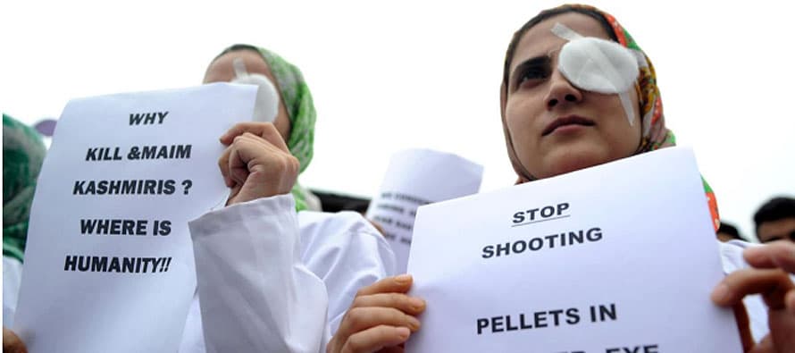 'Indian forces block medical care for injured Kashmir protesters'