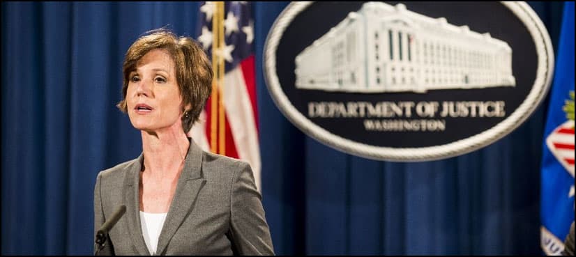 Trump fires chief US lawyer who defied him on migrant ban