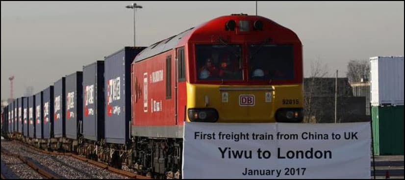 First freight train from China to Britain arrives in London
