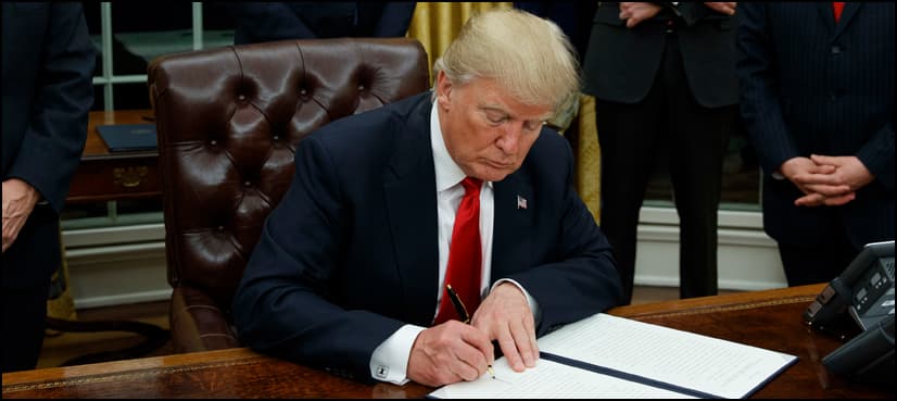 Trump signs order to start Mexico border wall project