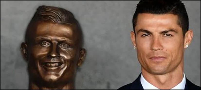 ‘Bizzare’ Cristiano Ronaldo statue mocked on social media