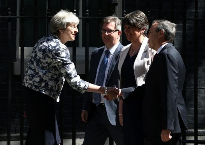 UK PM Theresa May strikes deal to get support for her government