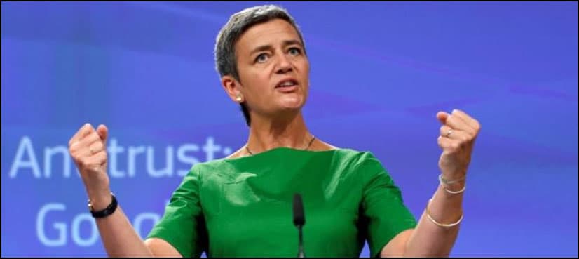 EU fines Google record $2.7 billion in first antitrust case