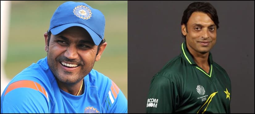 WATCH: Shoaib Akhtar 'attacks' Sehwag ahead of India-Pakistan clash