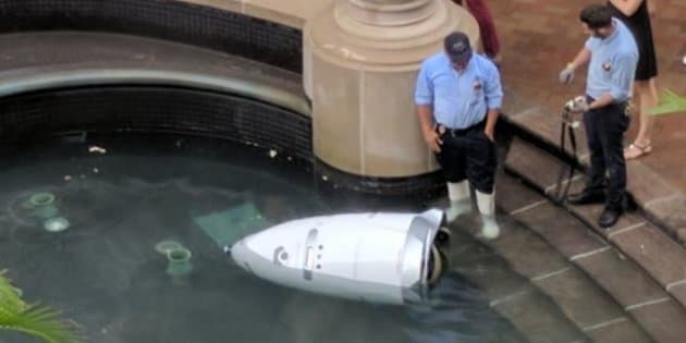 Robot security guard ‘commits suicide’ in public fountain