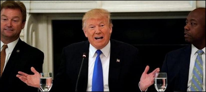 Trump chides Senate Republicans on healthcare, says it is time for action