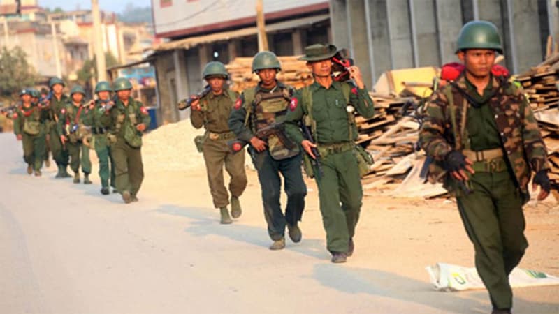Shots fired as Myanmar forces raid Rohingya village
