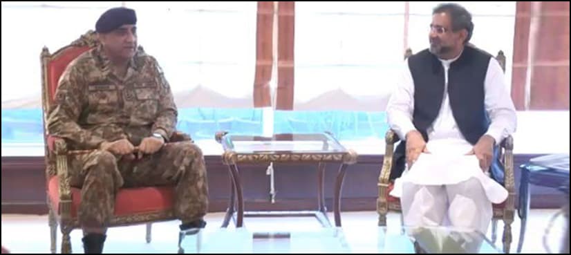 Army chief meets Prime Minister Shahid Khaqan Abbasi