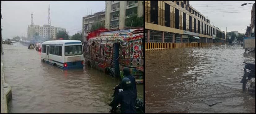 Monsoon rains: 'Submerged' Karachi in pictures