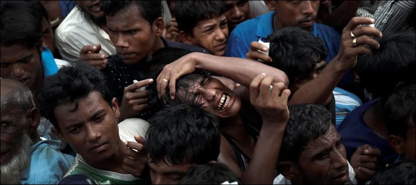 Monk-led mob attacks Rohingya refugees in Sri Lanka