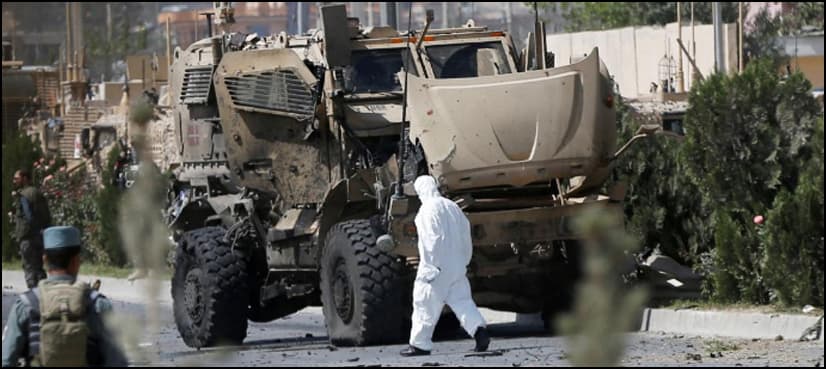 Kabul suicide attack on Nato convoy wounds three civilians